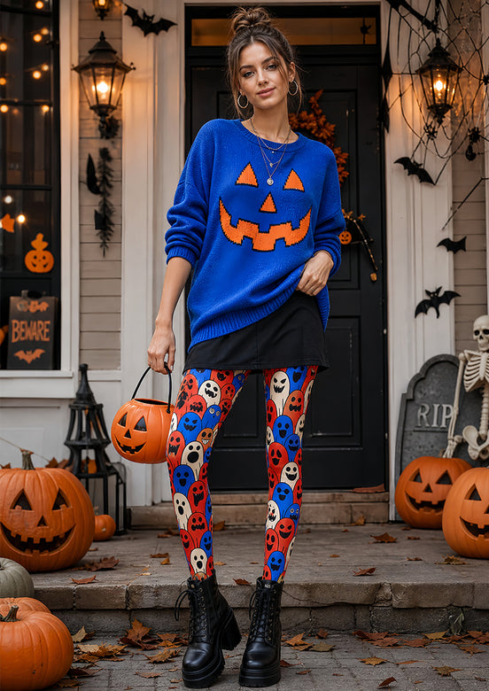Fun Ghost Pattern Halloween Tights Pantyhose L69-60