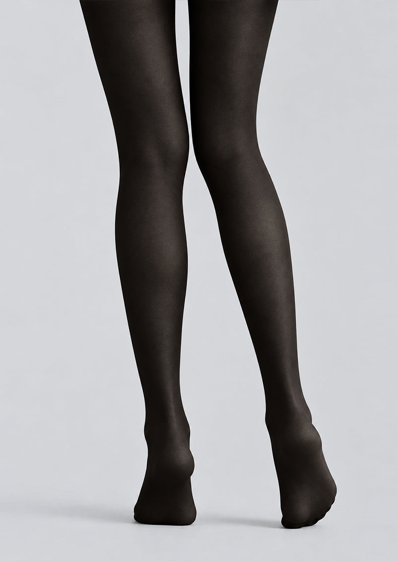 Black Y2K Sticker Print Tights Hosiery Pantyhose L69-65