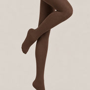 Chocolate Brown Tights Solid Color Everyday Pantyhose L69-66