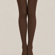 Chocolate Brown Tights Solid Color Everyday Pantyhose L69-66
