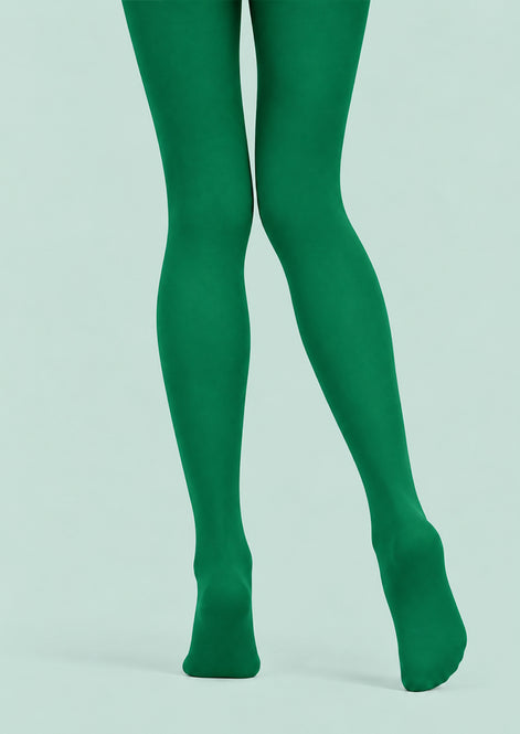 Emerald Green Party Tights Solid Color Pantyhose L69-67