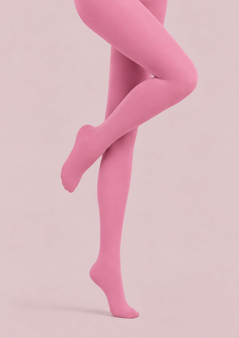Pink Solid Color Party Tights Hosiery Pantyhose L69-68