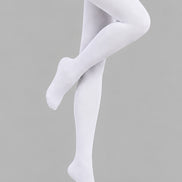 White Solid Color Tights Hosiery Pantyhose L69-69