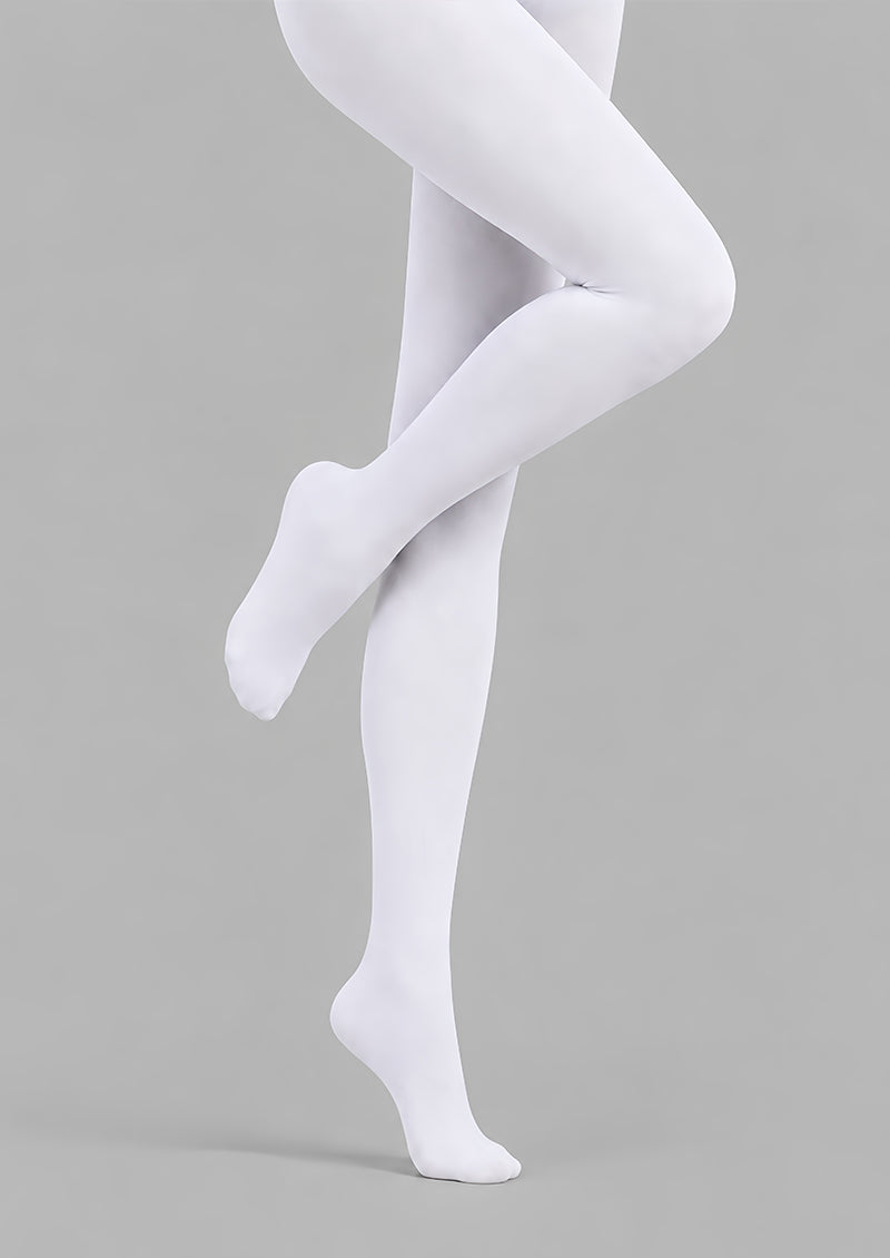 White Solid Color Tights Hosiery Pantyhose L69-69