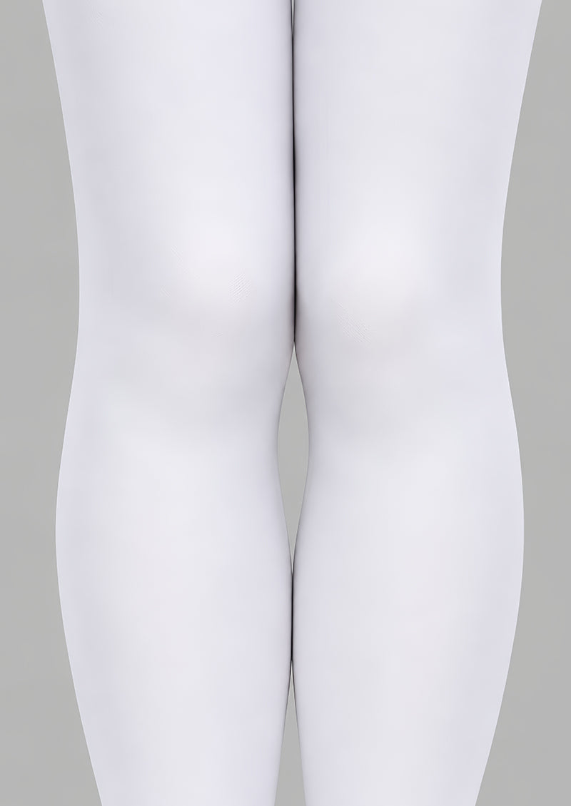 White Solid Color Tights Hosiery Pantyhose L69-69