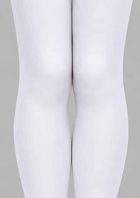 White Solid Color Tights Hosiery Pantyhose L69-69