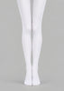 White Solid Color Tights Hosiery Pantyhose L69-69