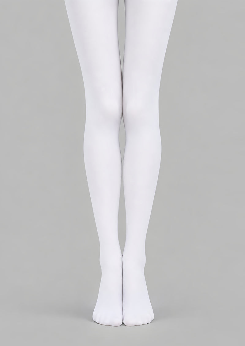 White Solid Color Tights Hosiery Pantyhose L69-69