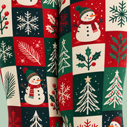 Snowman Christmas Patchwork Tights Hosiery Pantyhose Z610-12