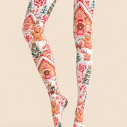 Gingerbread House Christmas Tights Hosiery Pantyhose Z610-26