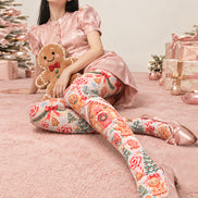 Gingerbread House Christmas Tights Hosiery Pantyhose Z610-26