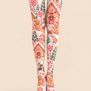 Gingerbread House Christmas Tights Hosiery Pantyhose Z610-26