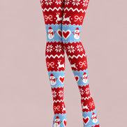 Snowman Reindeer Pattern Christmas Tights Hosiery Pantyhose Z610-30