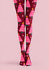 Pink Christmas Tree Tights Hosiery Pantyhose Z610-31