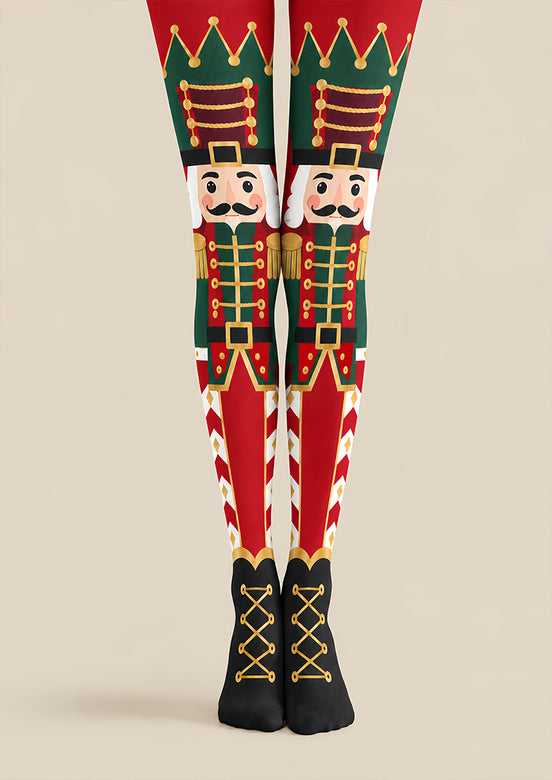 Nutcracker Soldier Christmas Tights Pantyhose Z610-41