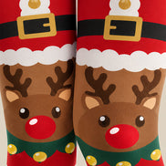Cartoon Reindeer Holiday Tights Hosiery Pantyhose Z610-42