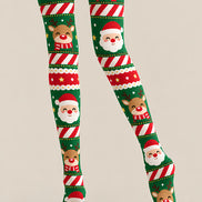 Merry Christmas Santa Pattern Tights Pantyhose Z610-43