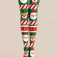 Merry Christmas Santa Pattern Tights Pantyhose Z610-43