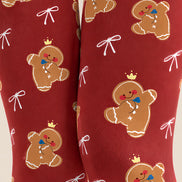 Cute Gingerbread Print Tights Hosiery Pantyhose Z610-45