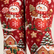 Snowman Christmas Tights Hosiery Festive Pantyhose Z610-46