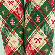 Festive Green Tartan Plaid Tights Hosiery Pantyhose Z610-48