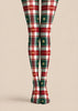 Christmas Snowflake Plaid Tights Hosiery Pantyhose Z610-50