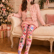 Christmas Cute Cat Sweater Graphic Print Tights Z610-53