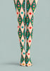 Argyle Candy Cane Print Christmas Tights Pantyhose Z610-55