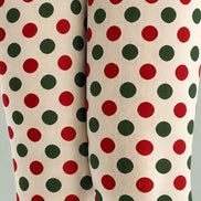 Red Green Polka Dot Festive Tights Pantyhose Z610-56