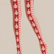 Christmas Bauble Stripe Tights Hosiery Pantyhose Z610-69