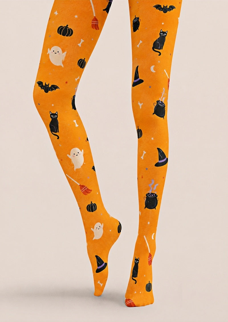 Cute Halloween Icon Printed Tights Hosiery Pantyhose Z68-1
