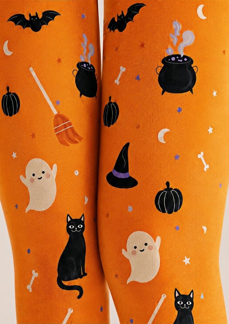 Cute Halloween Icon Printed Tights Hosiery Pantyhose Z68-1