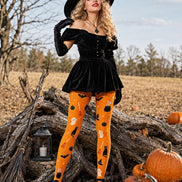 Cute Halloween Icon Printed Tights Hosiery Pantyhose Z68-1