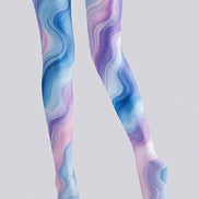 Pastel Marble Swirl Printed Tights Pantyhose Z68-2
