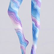Pastel Marble Swirl Printed Tights Pantyhose Z68-2
