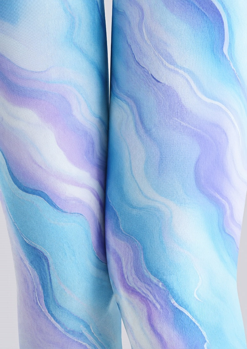 Pastel Marble Swirl Printed Tights Pantyhose Z68-2