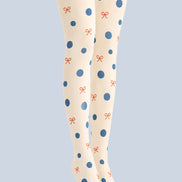 Ribbon Polka Dot Tights Hosiery Pantyhose Z69-10