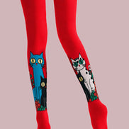 Cartoon Cat Pattern Tights Hosiery Pantyhose Z69-12