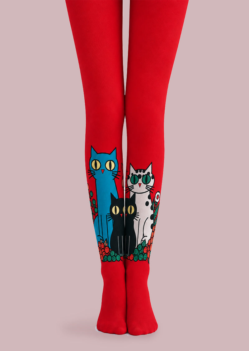 Cartoon Cat Pattern Tights Hosiery Pantyhose Z69-12