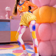 Pop Art Color Block Tights Hosiery Pantyhose Z69-16