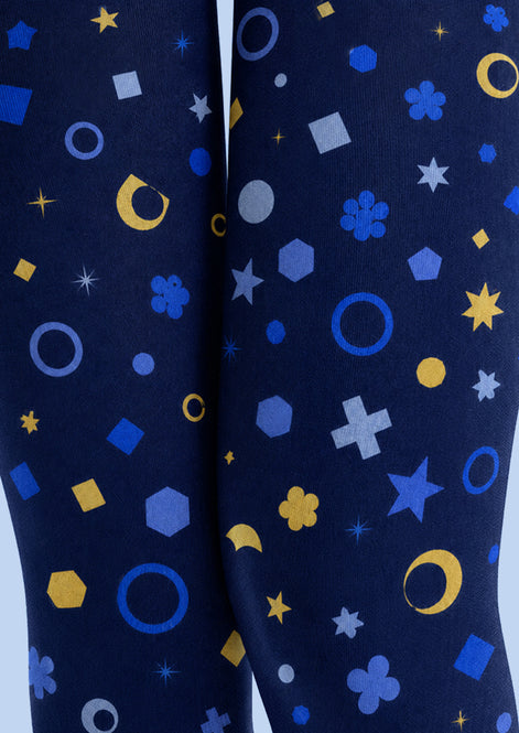Celestial Moon Star Tights Hosiery Pantyhose Z69-18