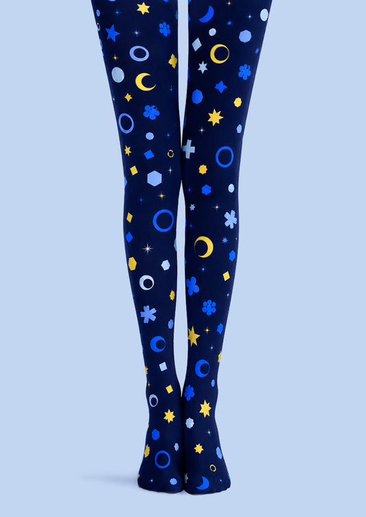 Celestial Moon Star Tights Hosiery Pantyhose Z69-18
