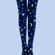 Celestial Moon Star Tights Hosiery Pantyhose Z69-18