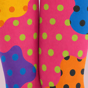 Y2K Color Block Polka Dot Pantyhose Z69-19