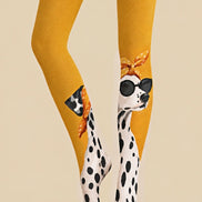 Dalmatian Dog Print Tights Hosiery Pantyhose Z69-21