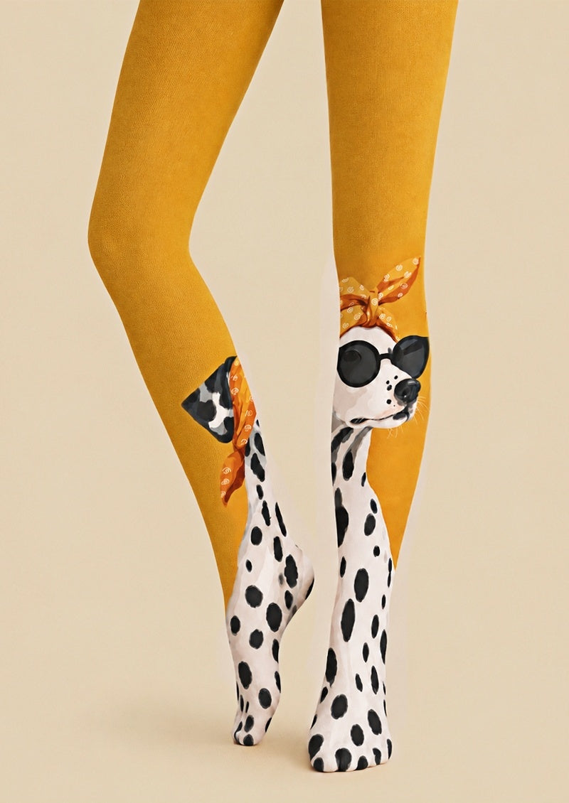 Dalmatian Dog Print Tights Hosiery Pantyhose Z69-21