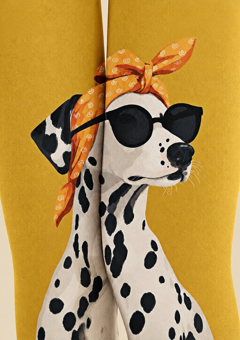 Dalmatian Dog Print Tights Hosiery Pantyhose Z69-21