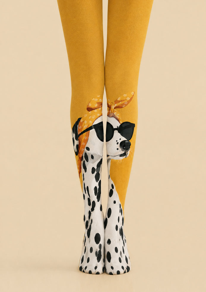 Dalmatian Dog Print Tights Hosiery Pantyhose Z69-21