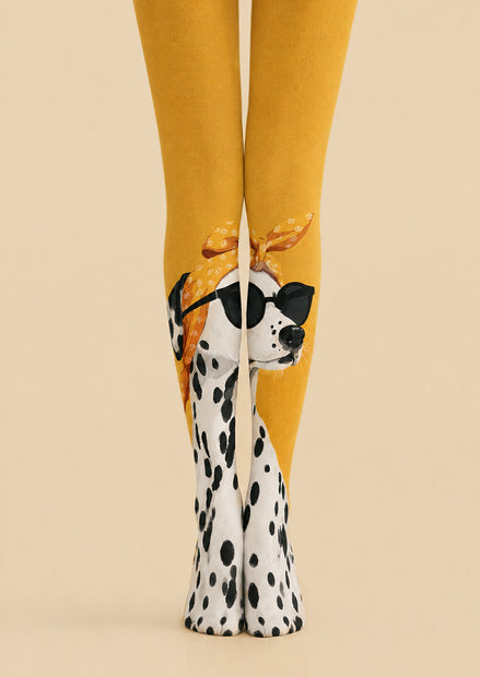 Dalmatian Dog Print Tights Hosiery Pantyhose Z69-21