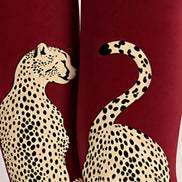 Wild Leopard Print Tights Hosiery Pantyhose Z69-22